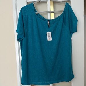 NWT, Torrid teal asymmetrical sleep top